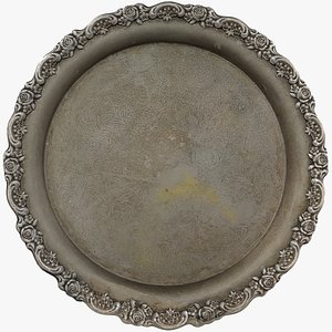 Plate old bronze