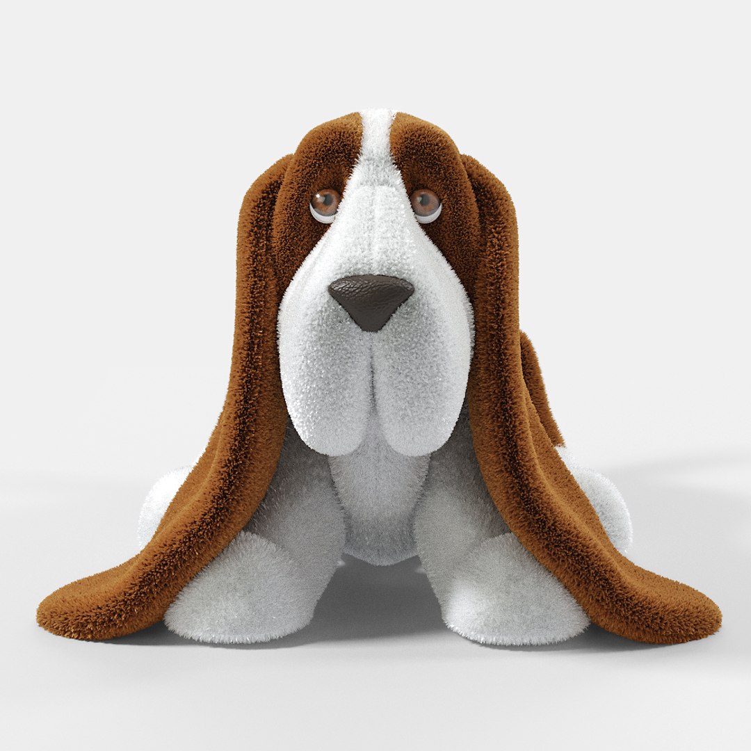 Stuffed basset hound deals toy