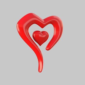 Heart icon v03 3D model