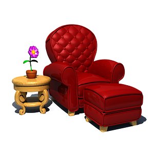 3d cartoon chair model