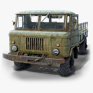 ready rusty military truck 3D model