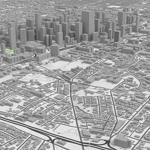 los angeles california 3D