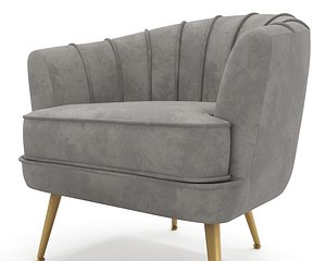 Andeworld Accent Chair with Ottoman