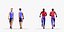 Exercising People - Animated and Rigged