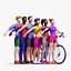 Exercising People - Animated and Rigged