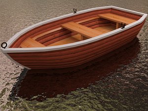 3d max row boat