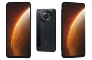 Realme Narzo 60 Cosmic Black Low Poly 3D model