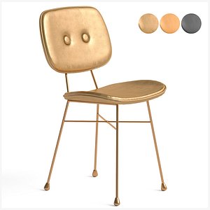 Moooi golden chair 3D model