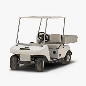golf cart rigged 3d model