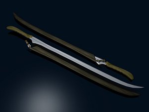 3d scimitar model