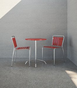 embru haefeli chair table 3D model