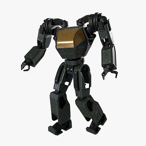 3D Mech Robot PBR Low-poly 3D model model