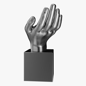Silver Hand Statuette