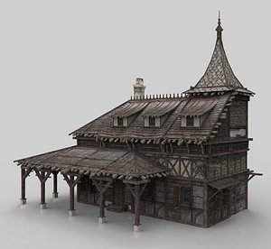 3D medieval house fantasy 11