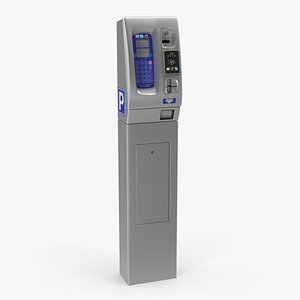 digital parking meter 3D