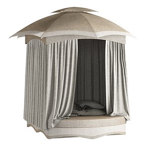 Outdoor open Camping tent 3D model