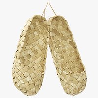 Hanging Traditional Bast Shoes