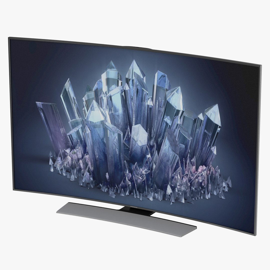 Samsung 4K UHD HU9000 Series Curved Smart TV 55 inch 3D Model 3D model preview