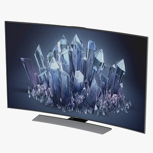 Samsung 4K UHD HU9000 Series Curved Smart TV 55 inch 3D Model