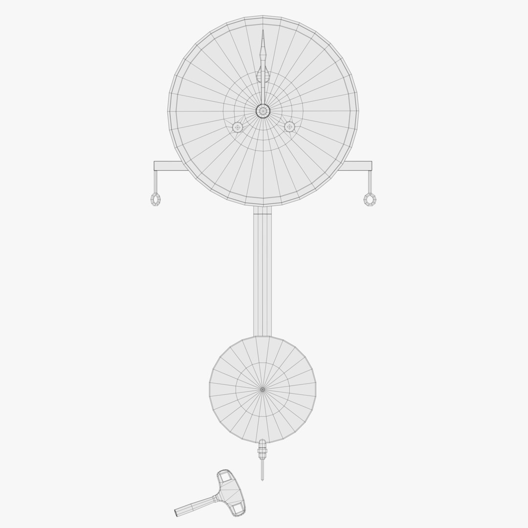 Mechanical pendulum clock 3D model - TurboSquid 1504366