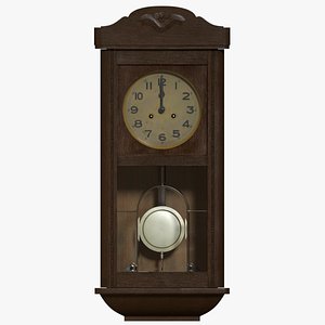 mechanical pendulum clock 3D model