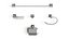 Bathroom accessories - five pieces 3D