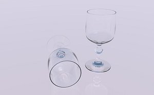 crystal glass 3D model