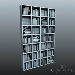 Bookcase Filled with Books and Magazines
