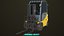 3D model Forklift Truck 01 Yellow All PBR Unity UE Textures
