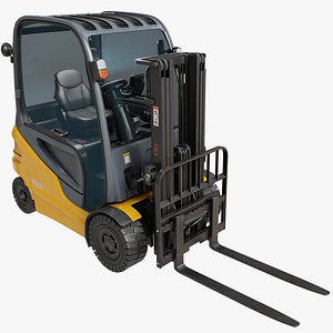 Forklift Truck 01 Yellow All PBR Unity UE Textures