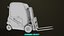 3D model Forklift Truck 01 Yellow All PBR Unity UE Textures