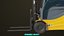 3D model Forklift Truck 01 Yellow All PBR Unity UE Textures