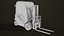 3D model Forklift Truck 01 Yellow All PBR Unity UE Textures