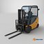 3D model Forklift Truck 01 Yellow All PBR Unity UE Textures
