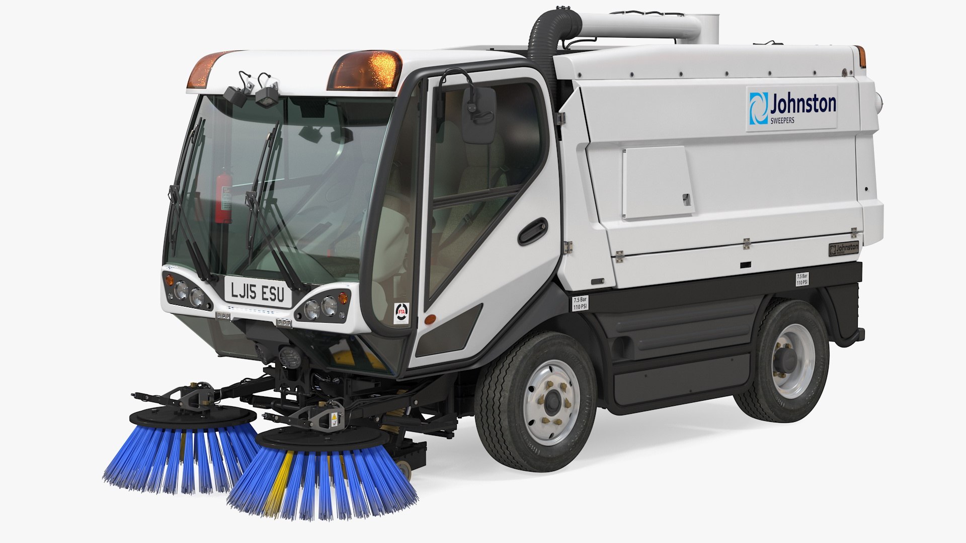 Johnston CX400 Road Sweeper 3D model preview