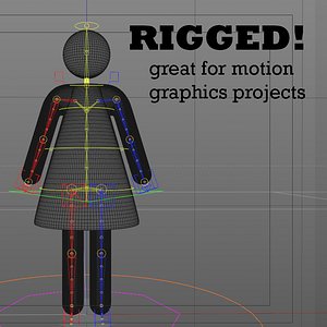 Generic Bathroom Woman rigged