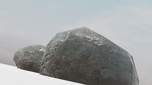 3D Garden Stones model