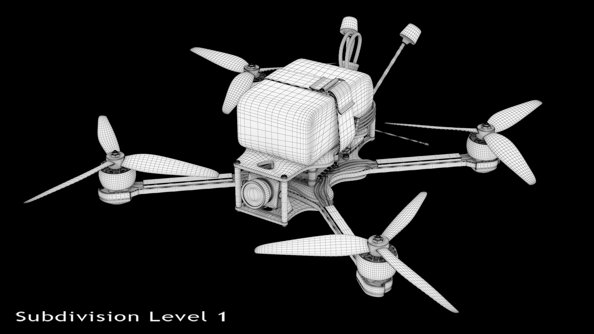 3D FPV Drone PBR model https://p.turbosquid.com/ts-thumb/FR/BkalUE/XM/15/jpg/1710833489/1920x1080/fit_q87/531fbc481be195950920e18da009f32a3eff9955/15.jpg