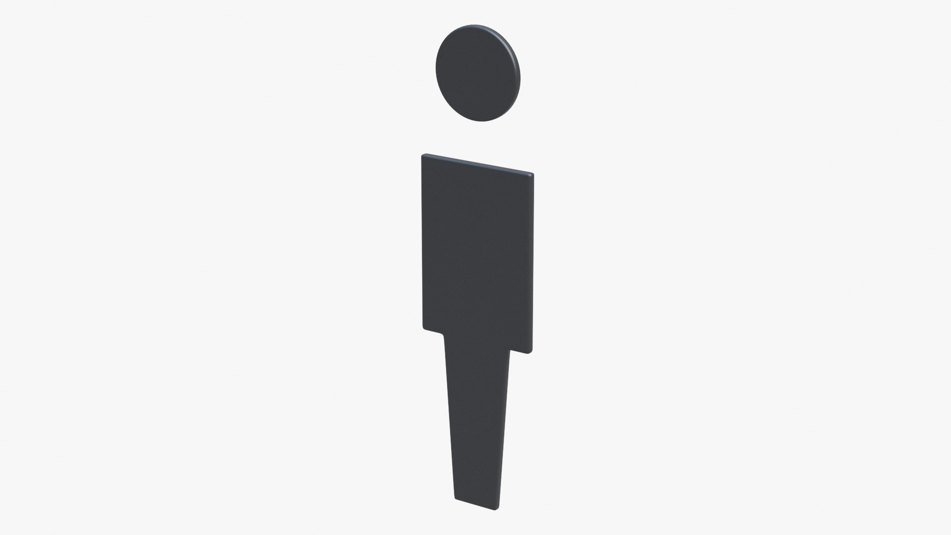 Men Bathroom Symbol 3D Model - TurboSquid 2302496