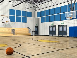 basketball gym 3d model