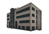 Western European small office building - Low Poly - No2