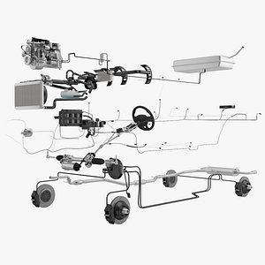 Realistic Car Parts 6 in 1