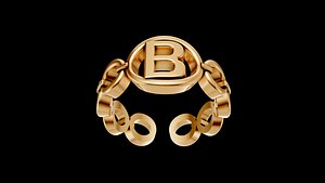 Letter B ring