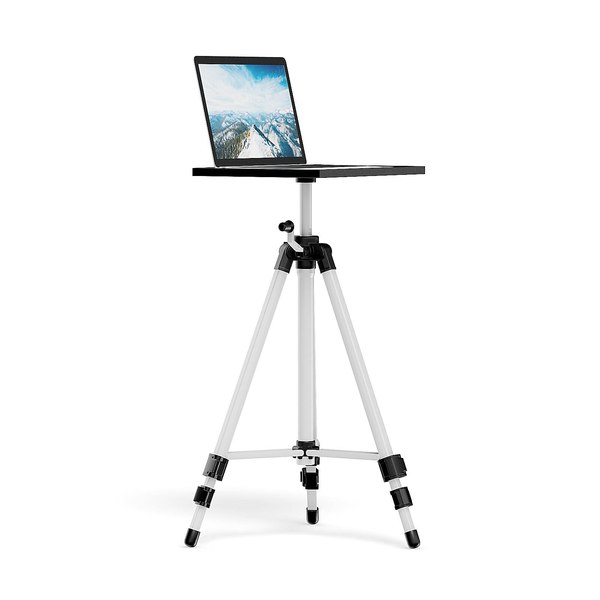 3D silver notebook tripod model