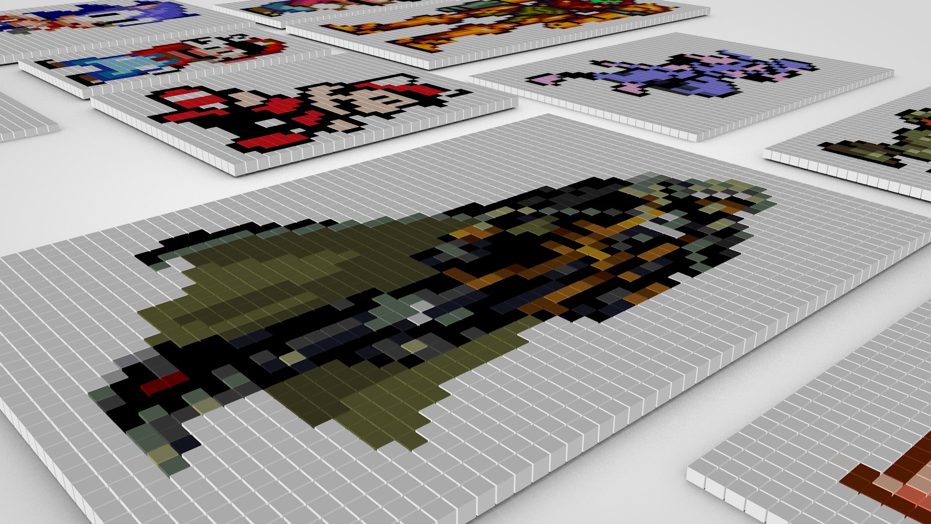 3D Classic Games Pixel Model - TurboSquid 1210810