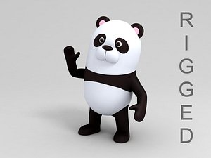 Rigged Panda Caracter