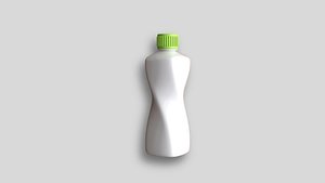Plastic Water Bottle with Screw Cap 3D model