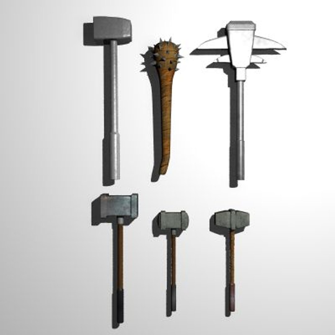 3ds max set medieval axes clubs https://p.turbosquid.com/ts-thumb/FR/HkpstA/9VU0uY0Z/medieval_clubs_set01/jpg/1294763850/1920x1080/fit_q87/be2a32295d1b312243cda045cbfcb51c83b0f18a/medieval_clubs_set01.jpg