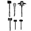 Medieval Axes and Clubs low poly
