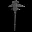 Medieval Axes and Clubs low poly